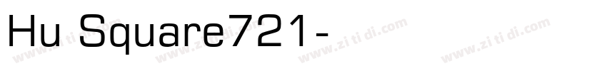 Hu Square721字体转换